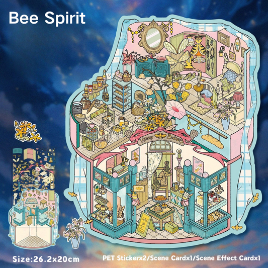 Large-sized 3D Stereoscopic Landscape Stickers for DIY Scrapbook 2 Bee Spirit