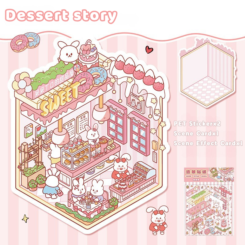 Yilan Mini Landscape Stickers 51 Dessert Story