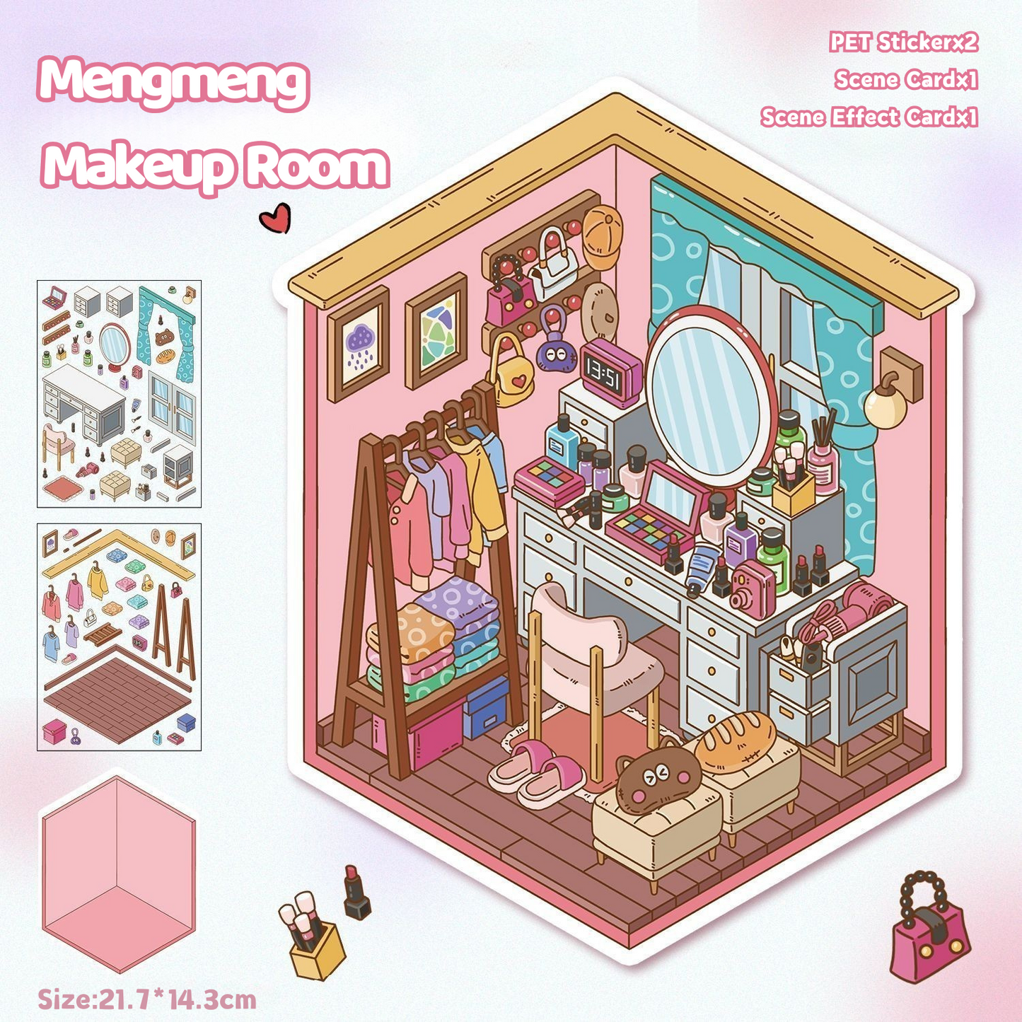 Yilan Mini Landscape Stickers 19 Mengmeng Makeup Room