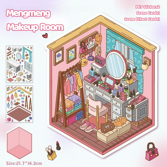 Yilan Mini Landscape Stickers 19 Mengmeng Makeup Room