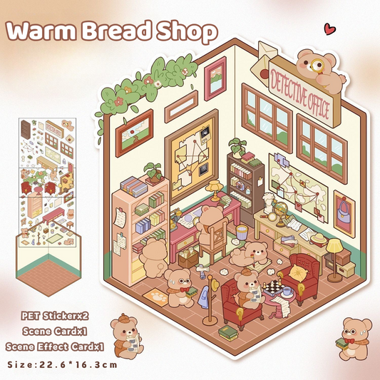 Yilan Mini Landscape Stickers 27 Warm Bread Shop