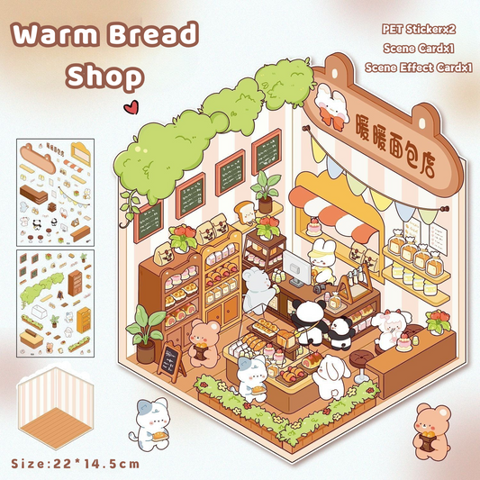 Yilan Mini Landscape Stickers 32 Warm Bread Shop