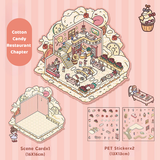 Yilan Mini Landscape Stickers 39 Cotton Candy Restaurant Chapter