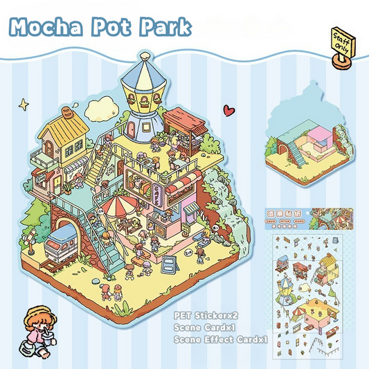 Yilan Mini Landscape Stickers 43 Mocha Pot Park