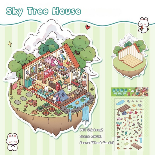 Yilan Mini Landscape Stickers 45 Sky Tree House