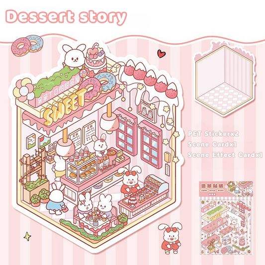 Yilan Mini Landscape Stickers 51 Dessert Story