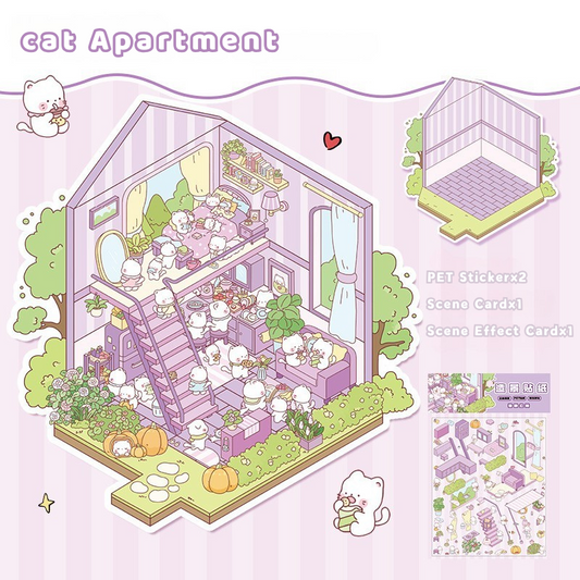 Yilan Mini Landscape Stickers 55 Cat Apartment