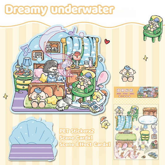 Yilan Mini Landscape Stickers 62 Dreany underwater