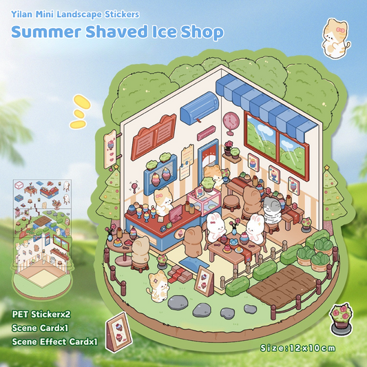 Yilan Mini Landscape Stickers 65 Summer Shaved Ice Shop