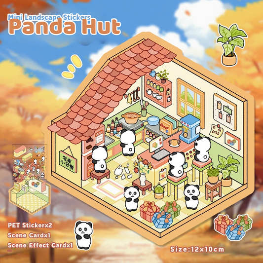 Yilan Mini Landscape Stickers 68 Panda Hut