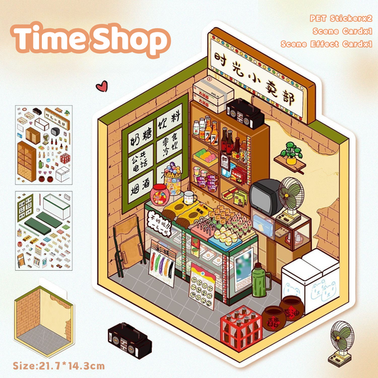 Yilan Mini Landscape Stickers 18 Time Shop